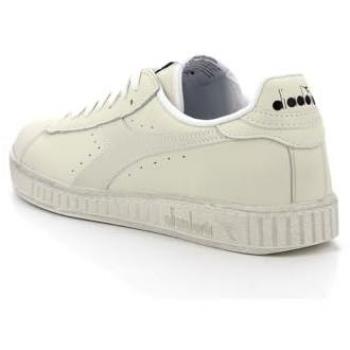 Diadora Game L Low Waxed Unisex Sneakers - White, Size 14 US