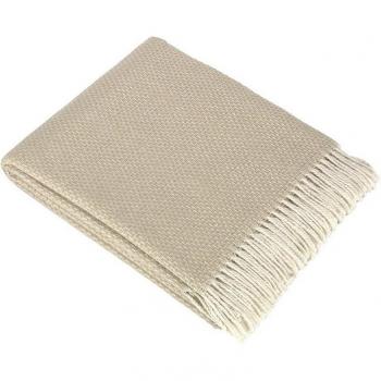 Mora Manta para Sofá Ecológica con Flecos, Algodón Combinado, Fibras Recicladas, Modelo E95 - Sofing Eco
