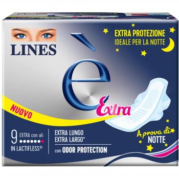 Toallas Lines E Extra con Alas 9 unidades