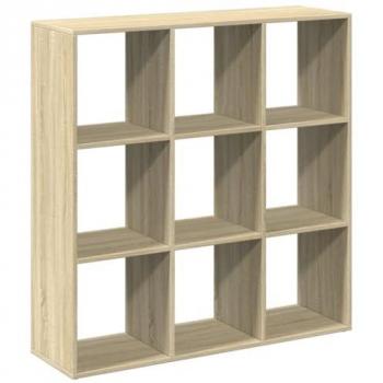 Librería divisor madera ingeniería roble Sonoma 102x29x103,5 cm Marrón