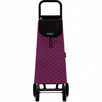 Garmol 216GPD Ojo C659 Carro de Compra 4 Ruedas Plegable y abatible, Tela, Fucsia, 40x15x86 cm