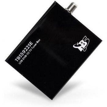 TBS ® 5922SE USB Sintonizador de TV DVB-S2/S caja con Control remoto Compatible con Windows 7 Media Center, MediaPortal, DVBlink, DVBDream, DVBViewer, ProgDVB, Skynet, TSreader, XBMC, MythTV, VDR