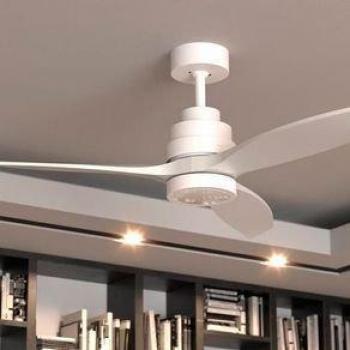 Cecotec EnergySilence Aero 5200 White Design Ventilador de Techo con Luz LED y Mando a Distancia, 40W, Diámetro 132 cm, Color Blanco
