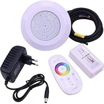 luz led para piscina (RGB) Mini 130 * 15 mm PC Material DC 12V RGB 10W LED Luz de piscina IP68 LED LAmpara debajo del agua