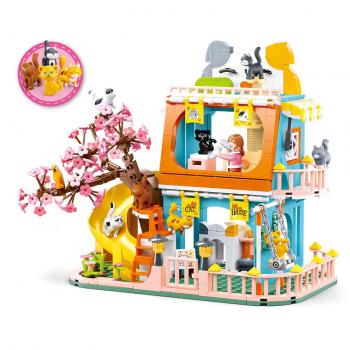 Sluban Juego De Construcción Girls Dream Casa De Gatitos 521 Piezas
