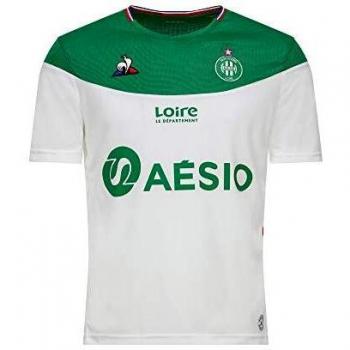 Le Coq Sportif Asse Maillot Replica SS M WH Camiseta, Mujer, New Optical White/Vert forez, XL
