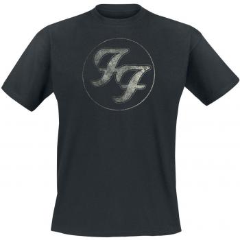 Foo Fighters Circle Logo T-Shirt - Black - Sizes S to 3XL - Men's Cotton Band Merchandise