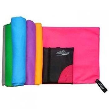 Toalla para Viajes y Deportes tamaño Medio 90x50cm ¡con Bolso de Regalo! Secado rápido, Ultra compacta. Espléndida para natación, Yoga, Pilates, campamentos, Gimnasio y la Playa.