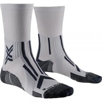 X-Socks Calcetines Trail Run Perform Crew Unisex adulto, Pearl Grey/Charcoal, Talla 35-38
