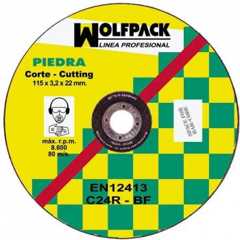 Disco wolfpack piedra 115x32x22