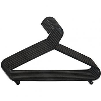 Bieco - Perchas infantiles, colores lisos negro negro Talla:8 Stück