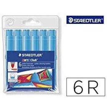Staedtler 340 - Rotuladores, bolsa de 6 unidades, color azul claro