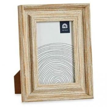 Marco de Fotos Cristal Dorado Madera Marrón Plástico (16,2 x 2 x 21 cm) (6 Unidades)