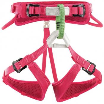 Petzl  Macchu C15AR - Arnés de escalada para niños, Rosa , One Size