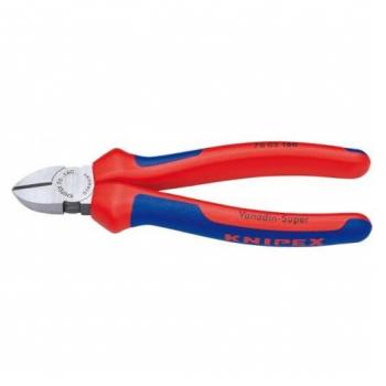 Alicates de Corte Diagonal Knipex 70 02 160, Mango Bimaterial, Longitud 160mm