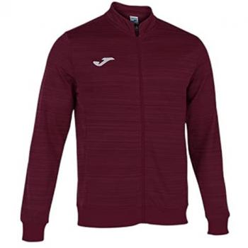 Chaqueta de chándal hombre Joma Grafity III burdeos con cremallera, tejido ligero, diseño moderno, ajuste cómodo y transpirable