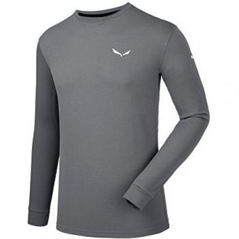 SALEWA PECOL 3 Dry M L/S tee - Camiseta; Gris, 56/3X, Hombre