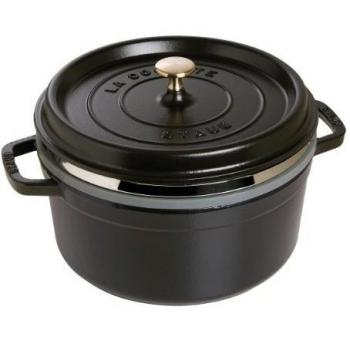 Staub 1133825 - Cocotte para cocción al vapor, 26 cm, color negro
