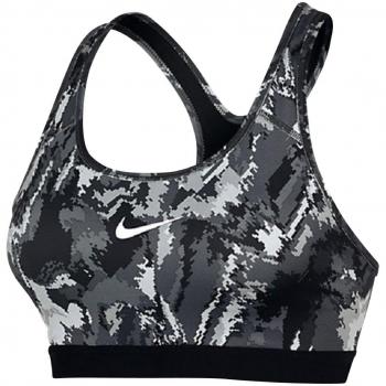 Nike  Pro Clsc Pad Oil Glch Bra - Sujetador deportivo para mujer, color negro, talla S