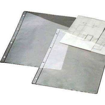 Grafoplas 5756604 - Fundas con taladros PVC, A4, transparente
