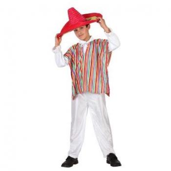 Disfraz Infantil Mexicano Multicolor para Niños de 10 a 12 Años (2 Pcs)