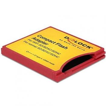 Delock 62542 - Adaptador para tarjetas de memoria SD compatible con cámaras Compact Flash