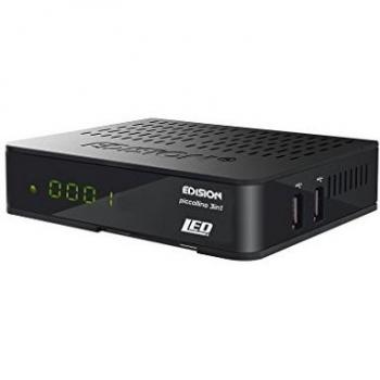 EDISION Piccollino - Receptor triple 3 en 1 led, Full HD
