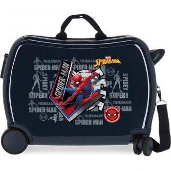 Maleta Infantil Marvel Spiderman Great Power Rígida Azul Marino 38x50x20cm 34L Correpasillos ABS