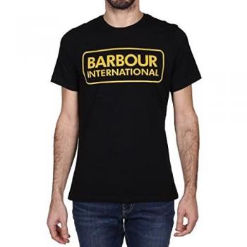 Barbour Logo-Print T-Shirt, Black, Male, Size S, Style ID: 36827-1900026