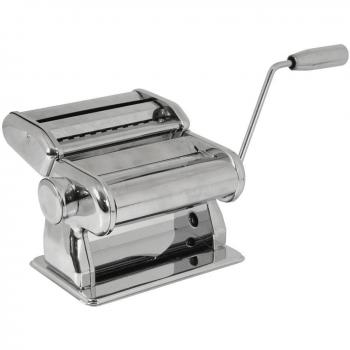 Máquina para Hacer Pasta Equinox de Acero Cromado con Manija Negra - Tamaño 20x20.5x15.5 cm