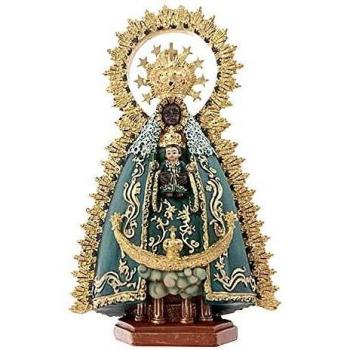 Inmaculada Romero IR Figura Virgen De Regla Imagen 18Cm. Patrona De Chipiona Resina Peana Decoración