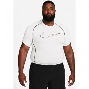 Camiseta de Manga Corta Nike Pro Dri-Fit Ajuste Ceñido Hombre Blanco 3XL