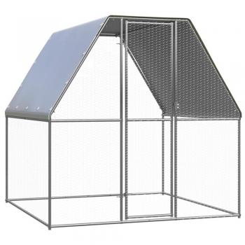 vidaXL Outdoor Chicken Cage 2x2x2 m Galvanised Steel