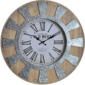 Reloj de péndulo grande para colgar, diseño retro de American Old West