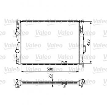 Radiador de refrigeración del motor VALEO 735116