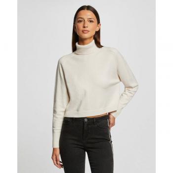 Morgan Jersey de mujer manga larga con cuello de tortuga