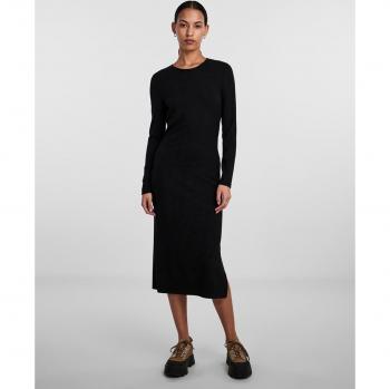 Vestido midi de punto canalé Pieces Kyllie M