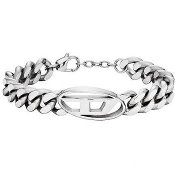 Pulsera de hombre Diesel DX1432040 de acero inoxidable, longitud: 198mm+18mm, ancho: 32mm, altura: 15.5mm, color gris pizarra oscuro
