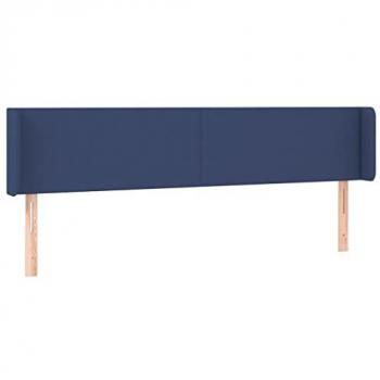 Cabecero LED Azul Tapizado 163x16x78/88 cm
