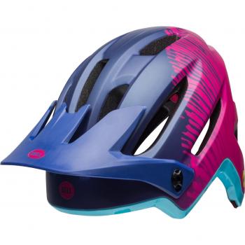 BELL Hela MIPS Casco, Unisex, Matt/Gloss Navy/Cherry Fibers, Medium/55-59 cm