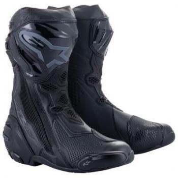 Alpinestars Supertech R Motorcycle Boots - Exceptional Performance Black/Grey 46