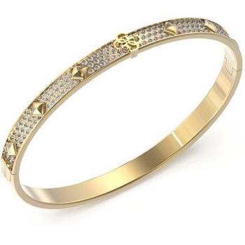 Guess - Pulsera 4G Forever de acero y cristales, modelo JUBB03276JWYGS