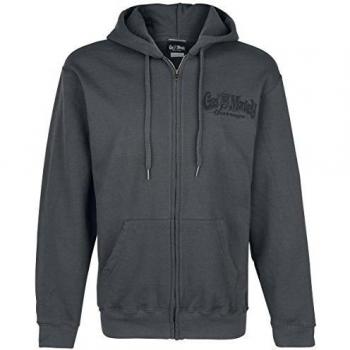 Gas Monkey Garage - Wings Zipped Hombres Sadudera con capuche - Gris - Tamaño Medium