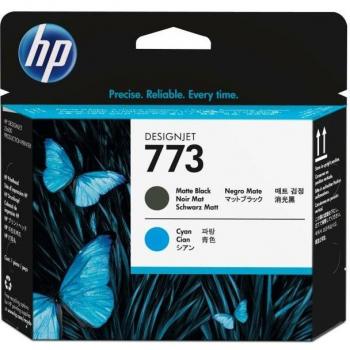 Cartucho de Tinta HP 773 Original Cian, Negro mate