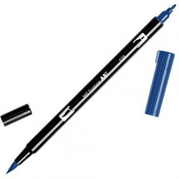 Tombow - Rotulador de punta doble, color azul