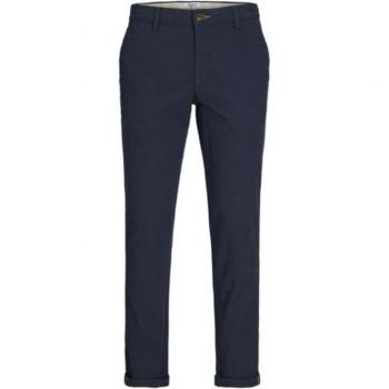 Jack & Jones Marco Fury Ana Slim Fit Chino Trousers for Men - Navy Blue