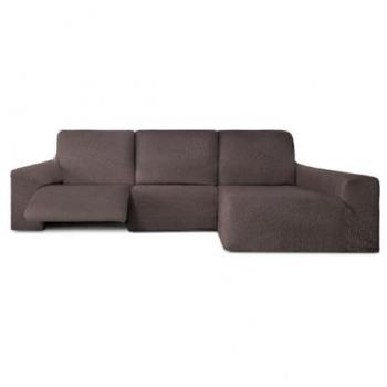 Funda para chaise longue de brazo largo derecho Eysa ROC Marrón 180 x 120 x 360 cm