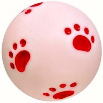 TRIXIE Pelota Juego con huellas impresas, Vinilo, 10 cm, Perro