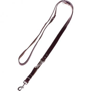 Correa para Perros Heim Trela Remachada Ajustable de Cuero Color Marrón - 240 x 2 cm (Largo x Ancho)