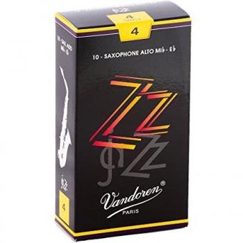 Vandoren ZZ Alto Saxophone Reeds, Strength 4.0, Box of 10